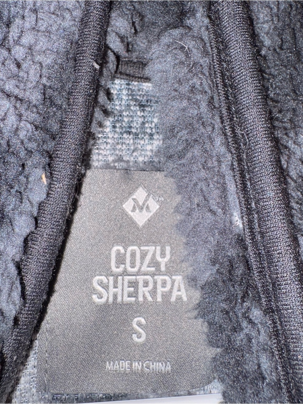 Member's Mark Charcoal Gray Black Leopard Cozy Sherpa Snap Front Jacket Small - Picture 3 of 4